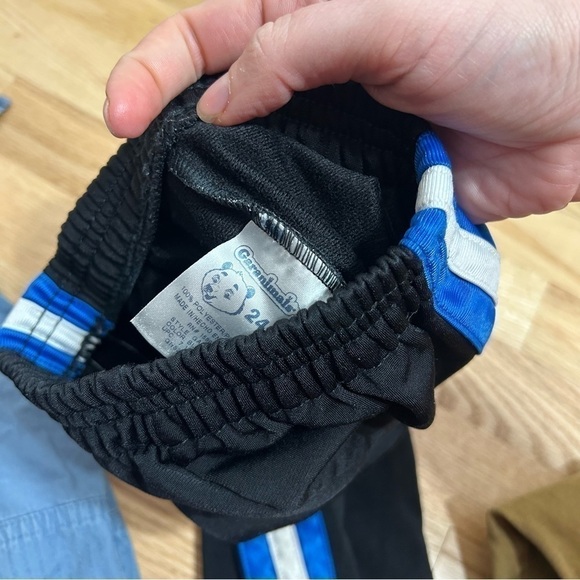 24 Month Pants Bundle Boy Jumping Beans Garanimals Tan Sweatpants Black Blue - Picture 6 of 6